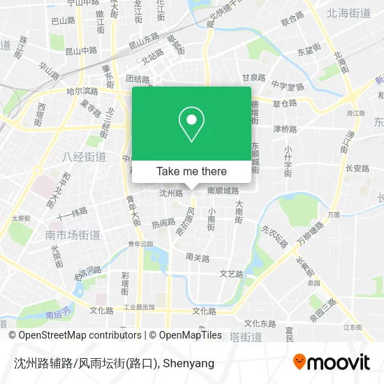 沈州路辅路/风雨坛街(路口) map