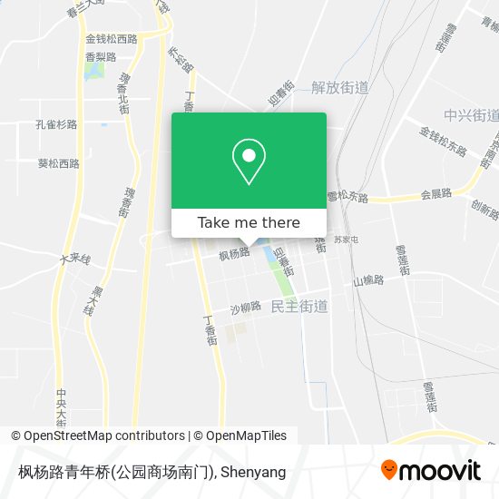 枫杨路青年桥(公园商场南门) map