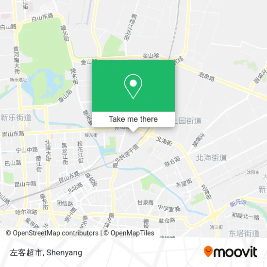 左客超市 map