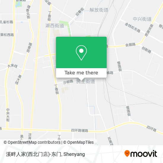 溪畔人家(西北门店)-东门 map