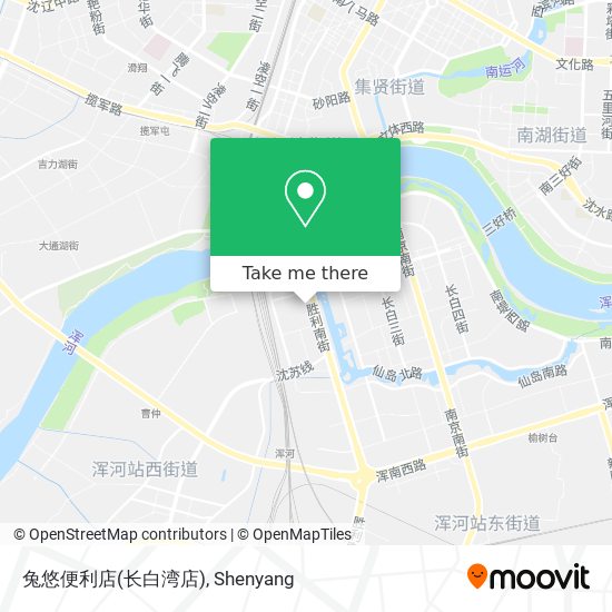 兔悠便利店(长白湾店) map