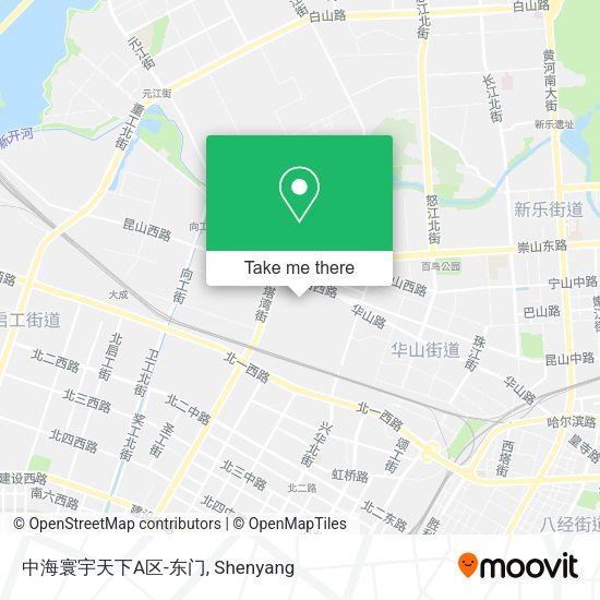 中海寰宇天下A区-东门 map