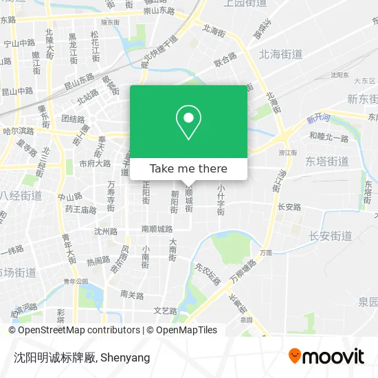 沈阳明诚标牌厰 map