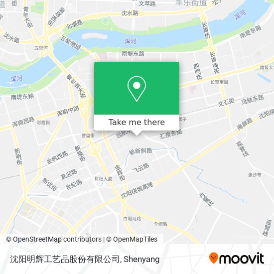 沈阳明辉工艺品股份有限公司 map