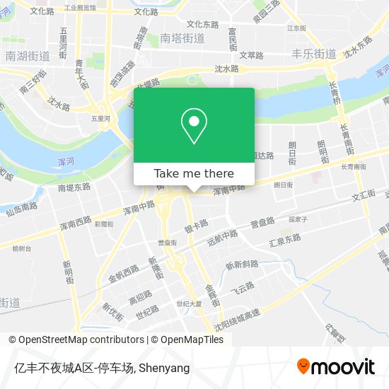 亿丰不夜城A区-停车场 map