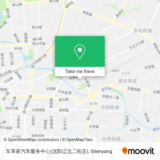 车享家汽车服务中心(沈阳辽沈二街店) map