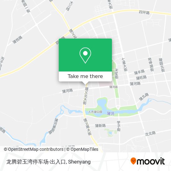 龙腾碧玉湾停车场-出入口 map