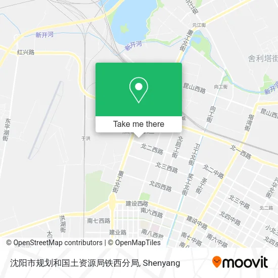 沈阳市规划和国土资源局铁西分局 map