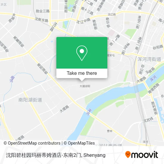 沈阳碧桂园玛丽蒂姆酒店-东南2门 map
