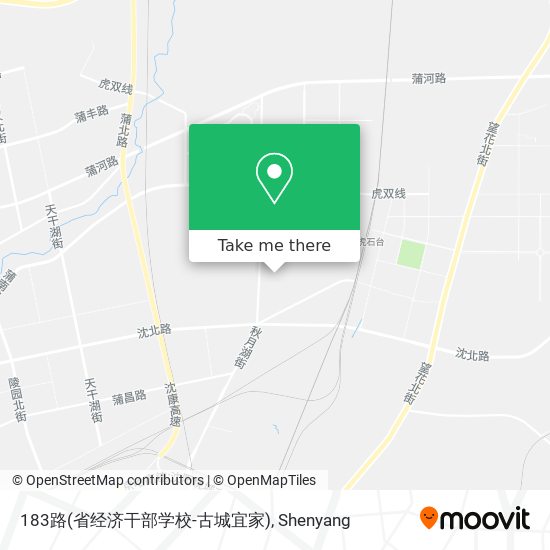 183路(省经济干部学校-古城宜家) map