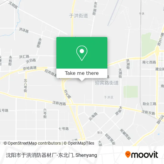 沈阳市于洪消防器材厂-东北门 map