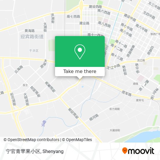 宁官青苹果小区 map