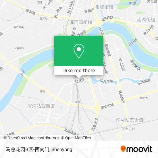 马总花园B区-西南门 map