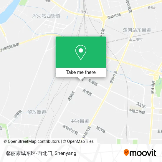 馨丽康城东区-西北门 map
