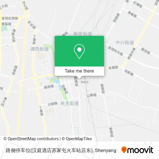 路侧停车位(汉庭酒店苏家屯火车站店东) map