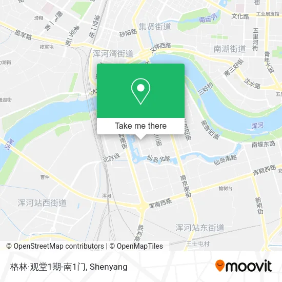 格林·观堂1期-南1门 map