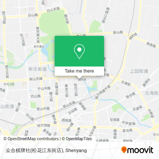 众合棋牌社(松花江东街店) map