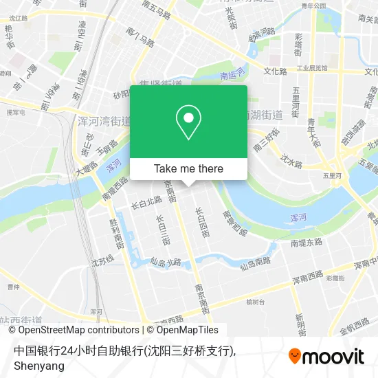 中国银行24小时自助银行(沈阳三好桥支行) map