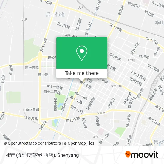 街电(华润万家铁西店) map