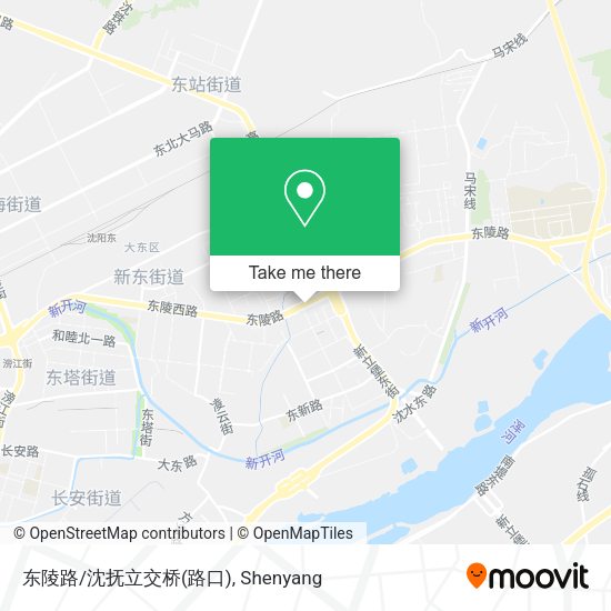 东陵路/沈抚立交桥(路口) map