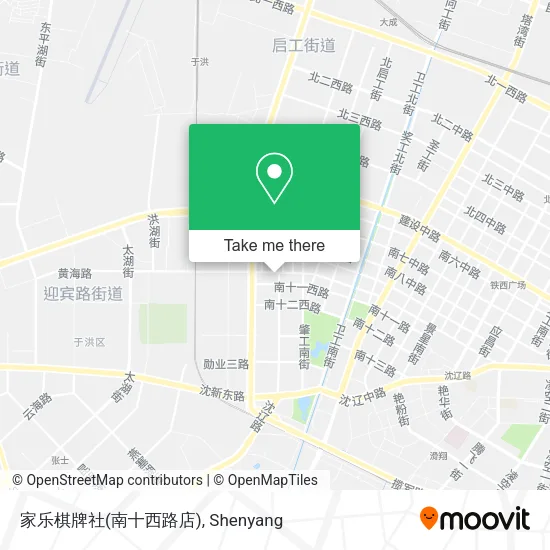 家乐棋牌社(南十西路店) map