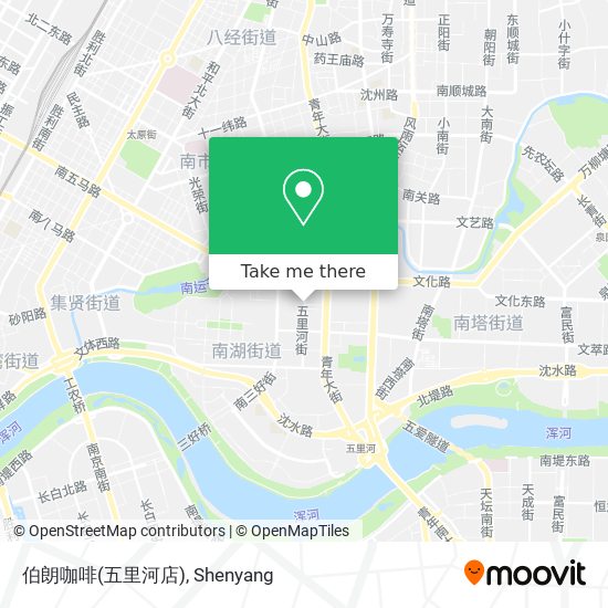 伯朗咖啡(五里河店) map