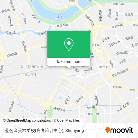 蓝色金美术学校(高考培训中心) map