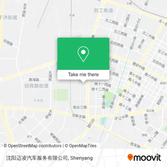 沈阳迈凌汽车服务有限公司 map