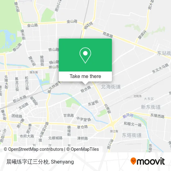晨曦练字辽三分校 map