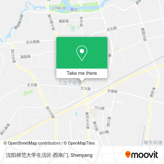 沈阳师范大学生活区-西南门 map