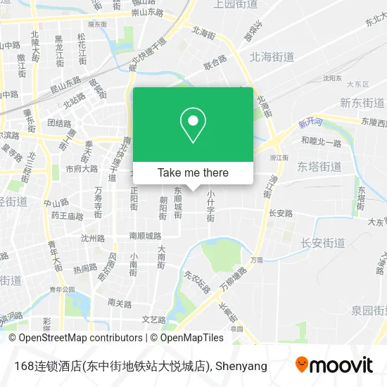 168连锁酒店(东中街地铁站大悦城店) map