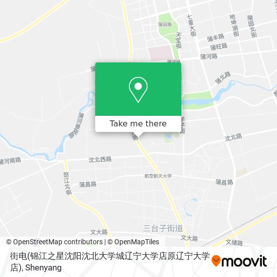 街电(锦江之星沈阳沈北大学城辽宁大学店原辽宁大学店) map