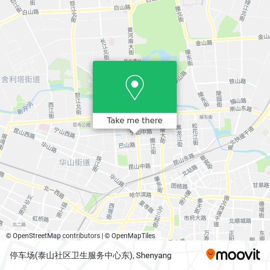 停车场(泰山社区卫生服务中心东) map