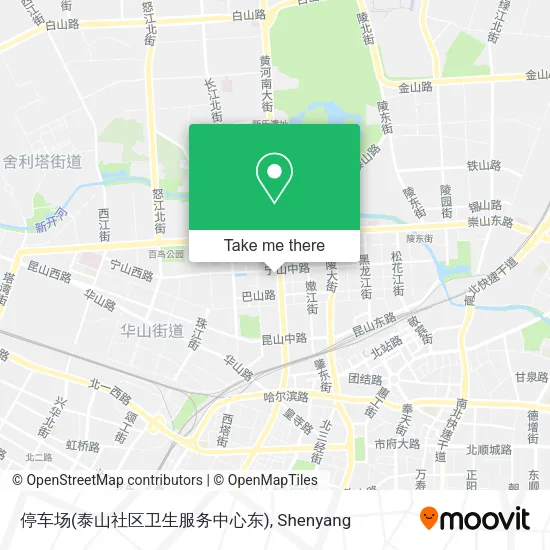 停车场(泰山社区卫生服务中心东) map