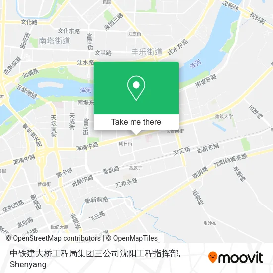 中铁建大桥工程局集团三公司沈阳工程指挥部 map