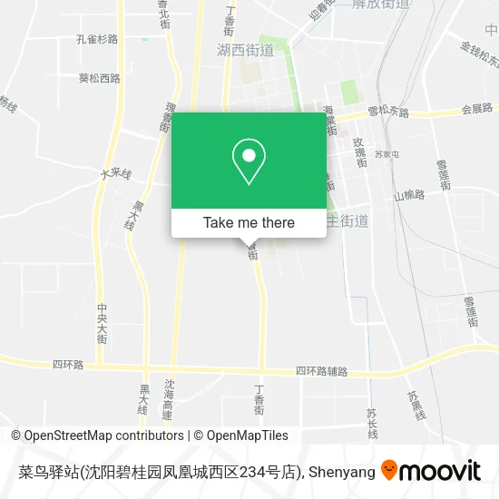 菜鸟驿站(沈阳碧桂园凤凰城西区234号店) map