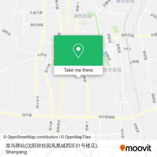 菜鸟驿站(沈阳碧桂园凤凰城西区51号楼店) map