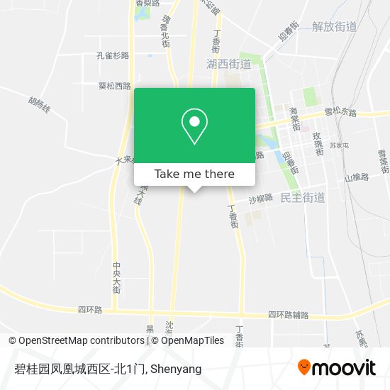 碧桂园凤凰城西区-北1门 map