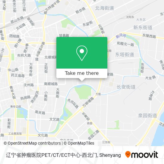 辽宁省肿瘤医院PET/CT/ECT中心-西北门 map