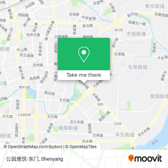 公园雅筑-东门 map