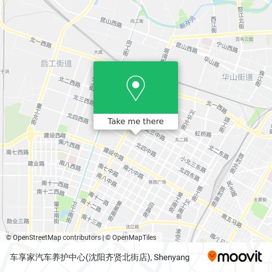 车享家汽车养护中心(沈阳齐贤北街店) map