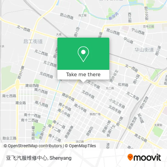 亚飞汽服维修中心 map