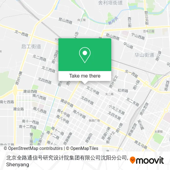 北京全路通信号研究设计院集团有限公司沈阳分公司 map