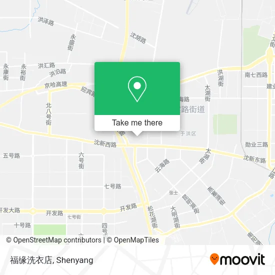 福缘洗衣店 map