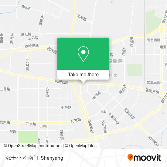 张士小区-南门 map