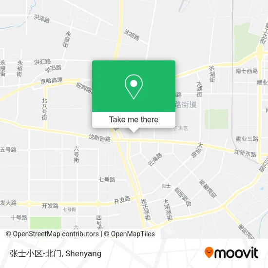 张士小区-北门 map