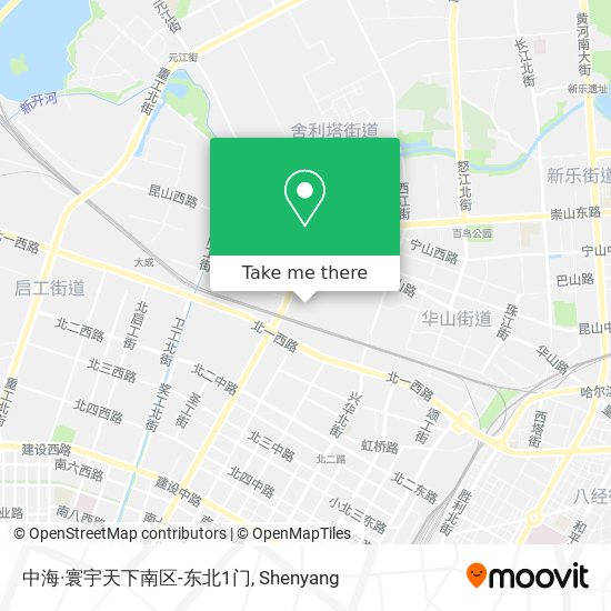 中海·寰宇天下南区-东北1门 map
