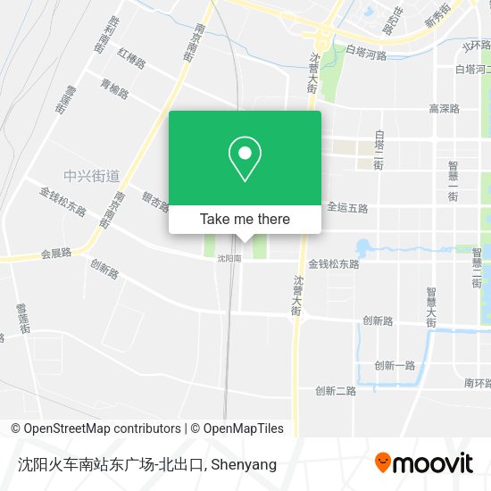 沈阳火车南站东广场-北出口 map