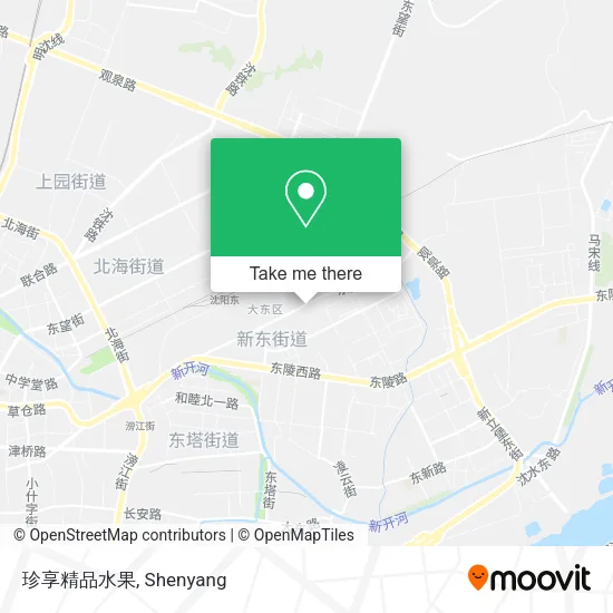 珍享精品水果 map