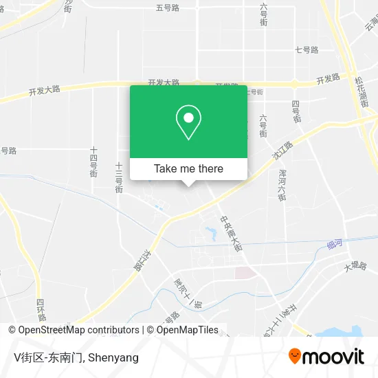 V街区-东南门 map
